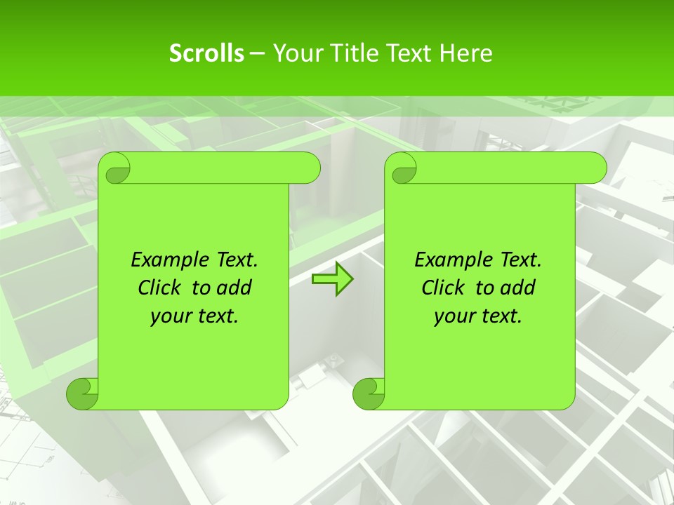 Chalet Roof Draw PowerPoint Template