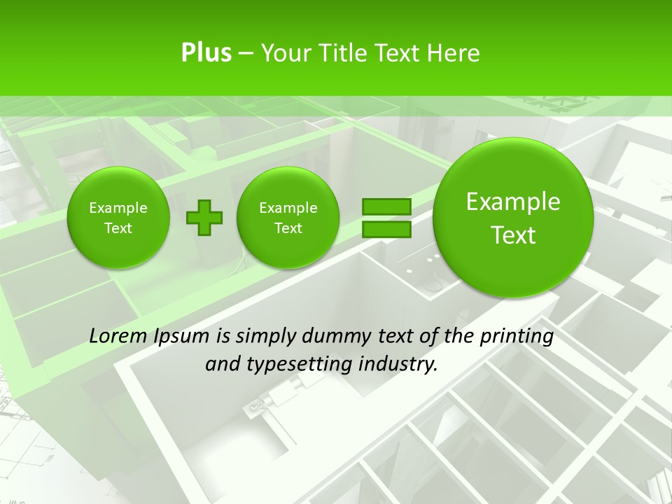 Chalet Roof Draw PowerPoint Template