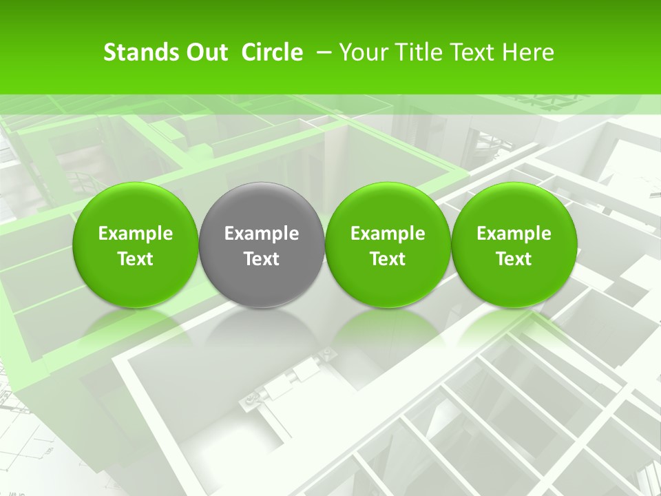 Chalet Roof Draw PowerPoint Template