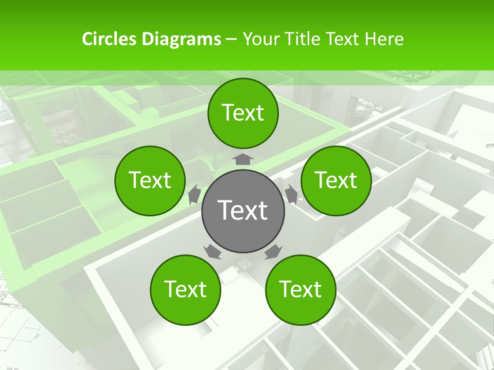 Chalet Roof Draw PowerPoint Template