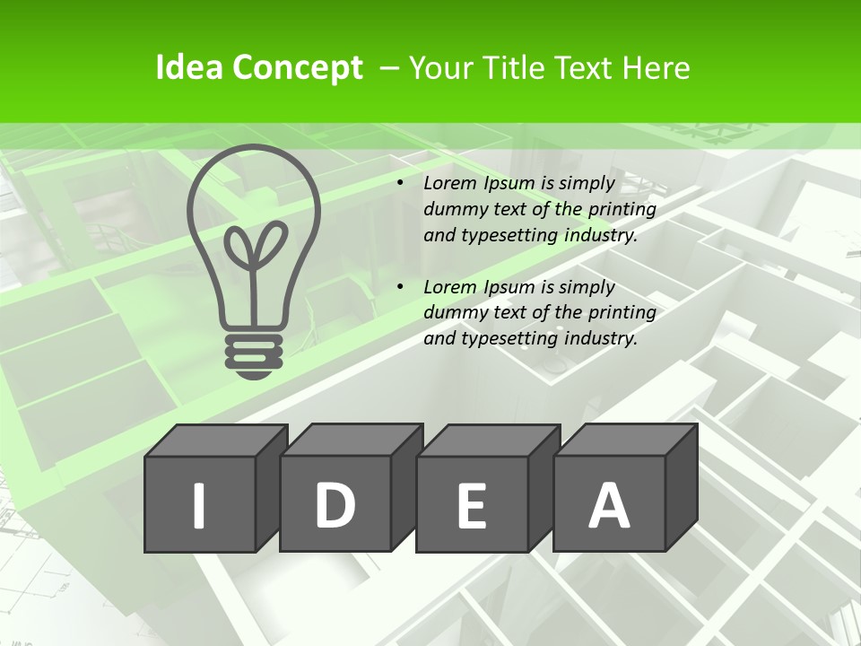 Chalet Roof Draw PowerPoint Template