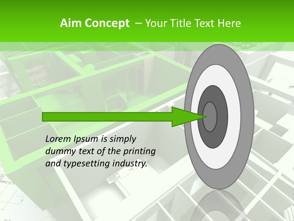 Chalet Roof Draw PowerPoint Template