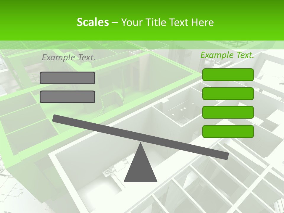 Chalet Roof Draw PowerPoint Template