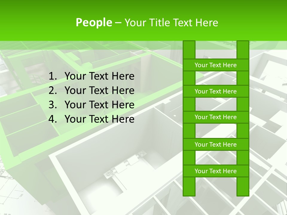 Chalet Roof Draw PowerPoint Template