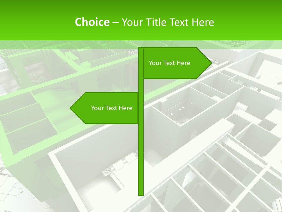 Chalet Roof Draw PowerPoint Template