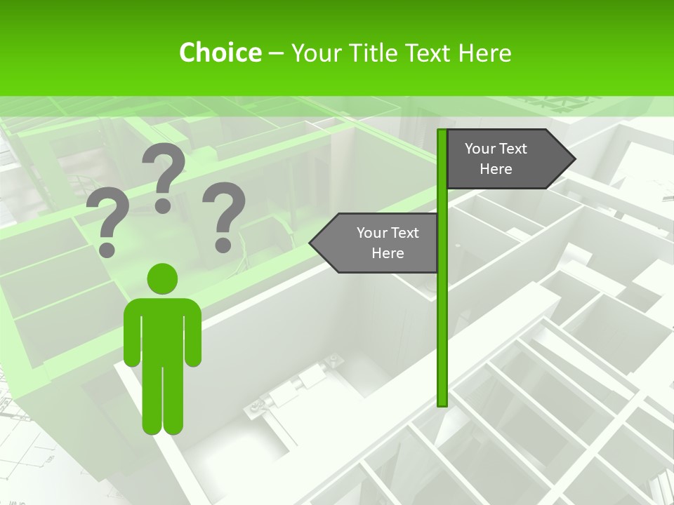 Chalet Roof Draw PowerPoint Template