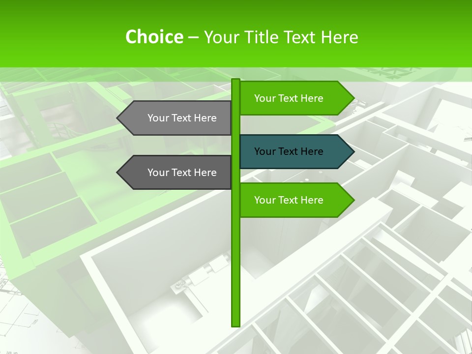 Chalet Roof Draw PowerPoint Template