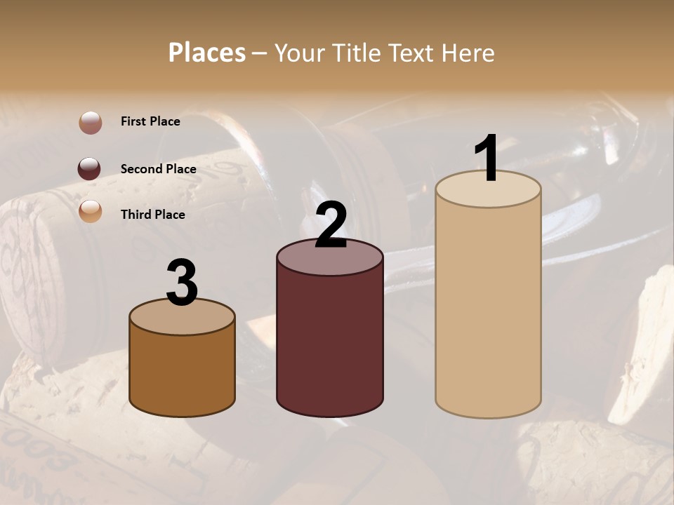 Bordeaux Vineyard Cork PowerPoint Template