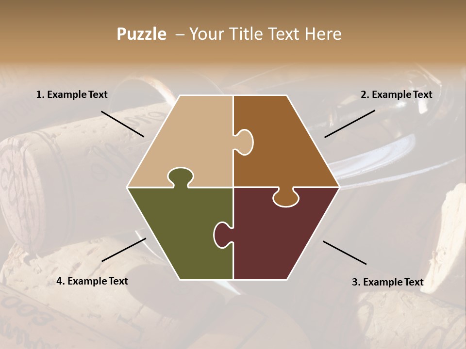 Bordeaux Vineyard Cork PowerPoint Template