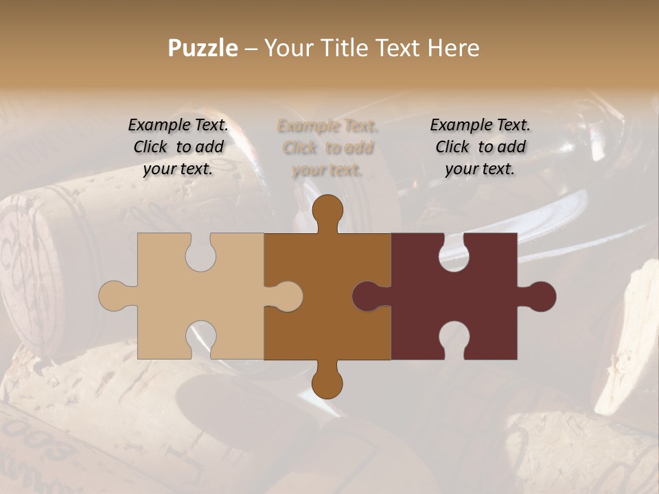 Bordeaux Vineyard Cork PowerPoint Template