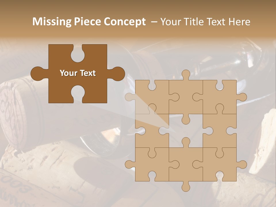 Bordeaux Vineyard Cork PowerPoint Template