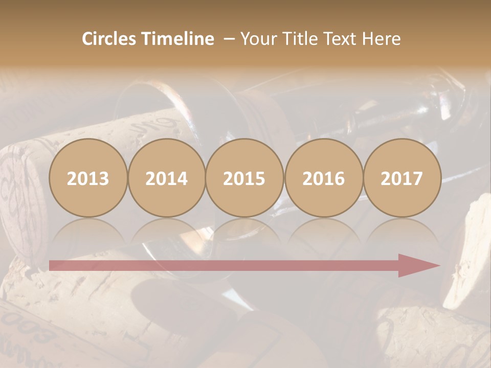 Bordeaux Vineyard Cork PowerPoint Template