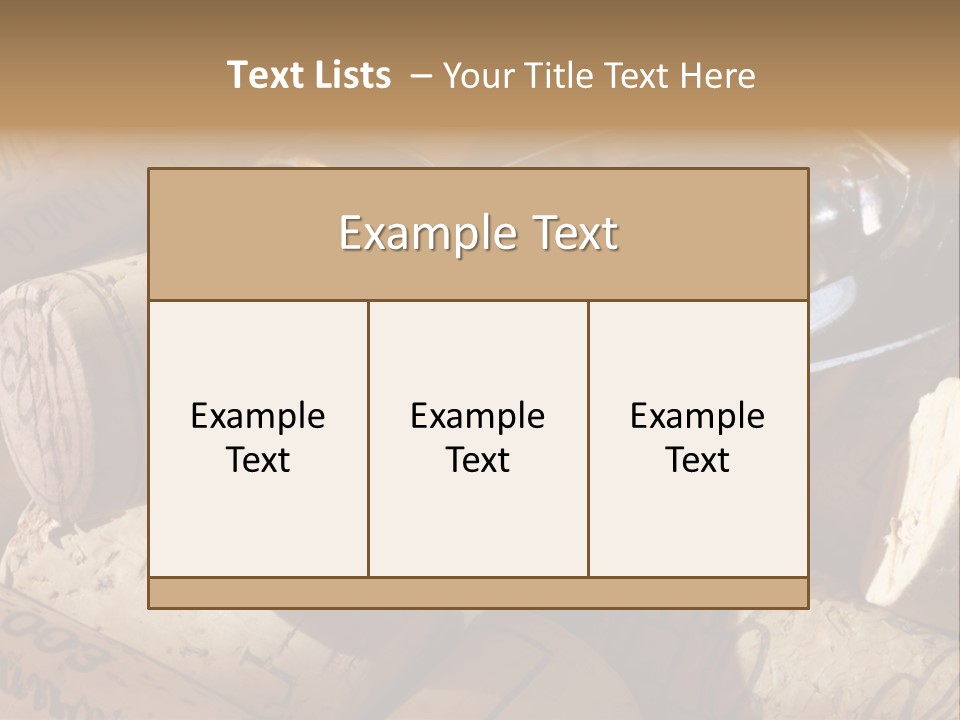 Bordeaux Vineyard Cork PowerPoint Template