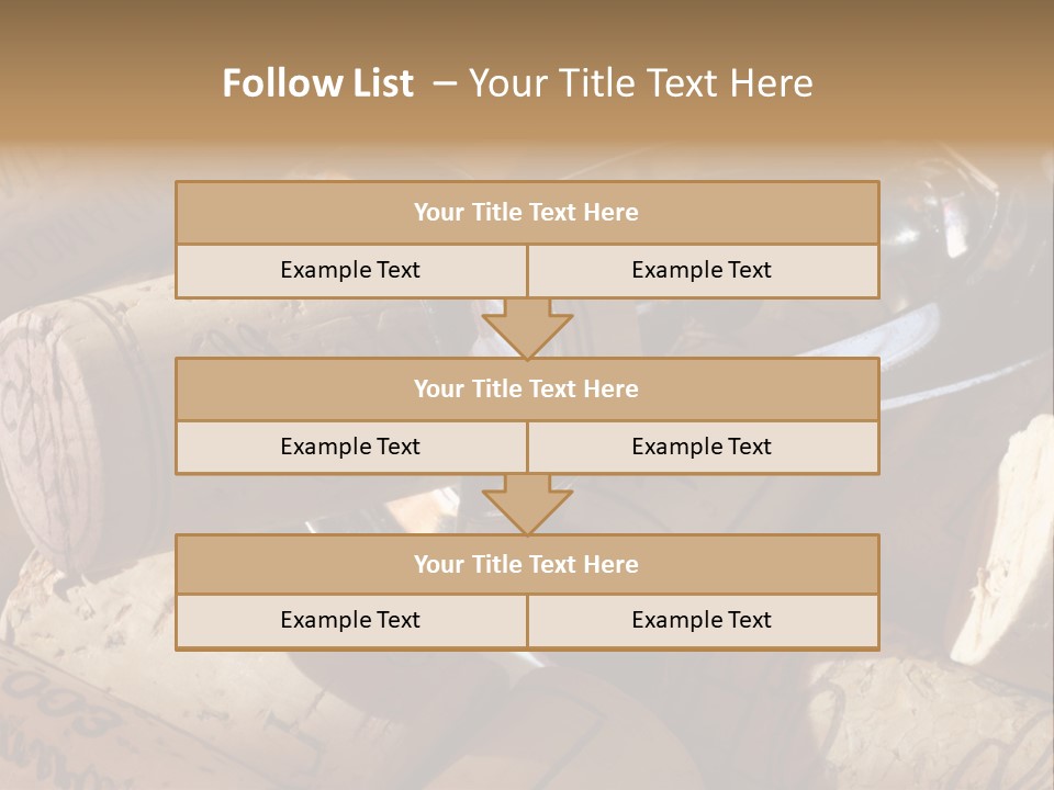 Bordeaux Vineyard Cork PowerPoint Template