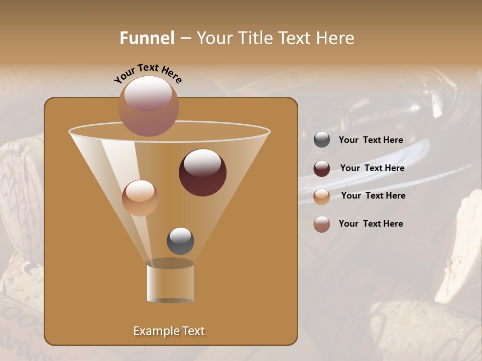 Bordeaux Vineyard Cork PowerPoint Template