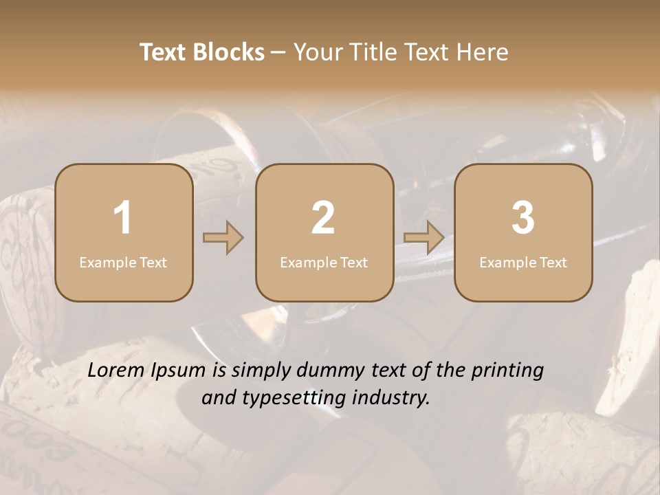 Bordeaux Vineyard Cork PowerPoint Template