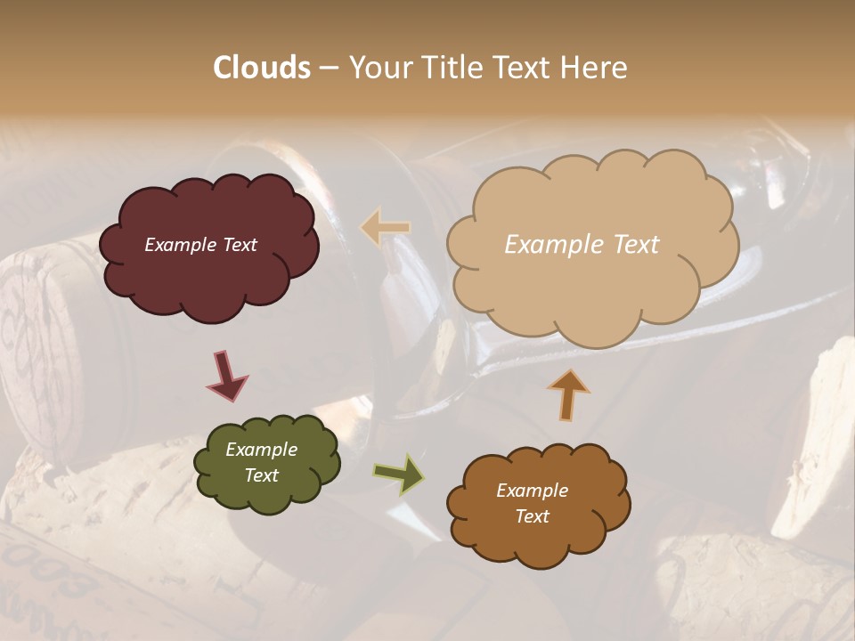 Bordeaux Vineyard Cork PowerPoint Template