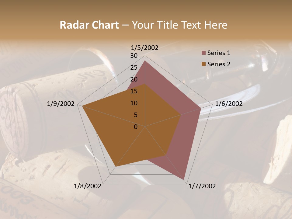 Bordeaux Vineyard Cork PowerPoint Template