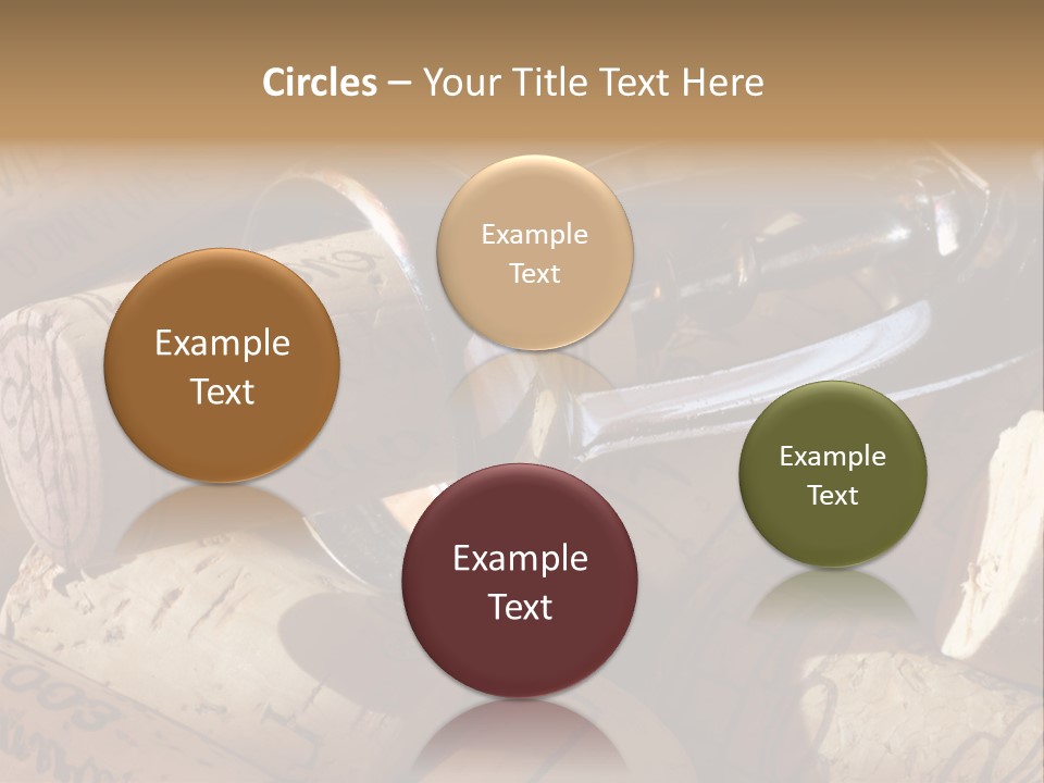 Bordeaux Vineyard Cork PowerPoint Template