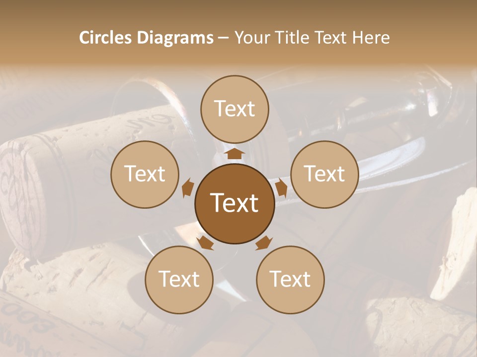 Bordeaux Vineyard Cork PowerPoint Template