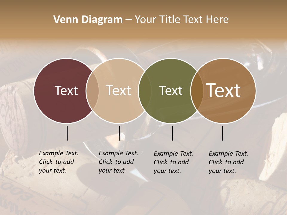 Bordeaux Vineyard Cork PowerPoint Template