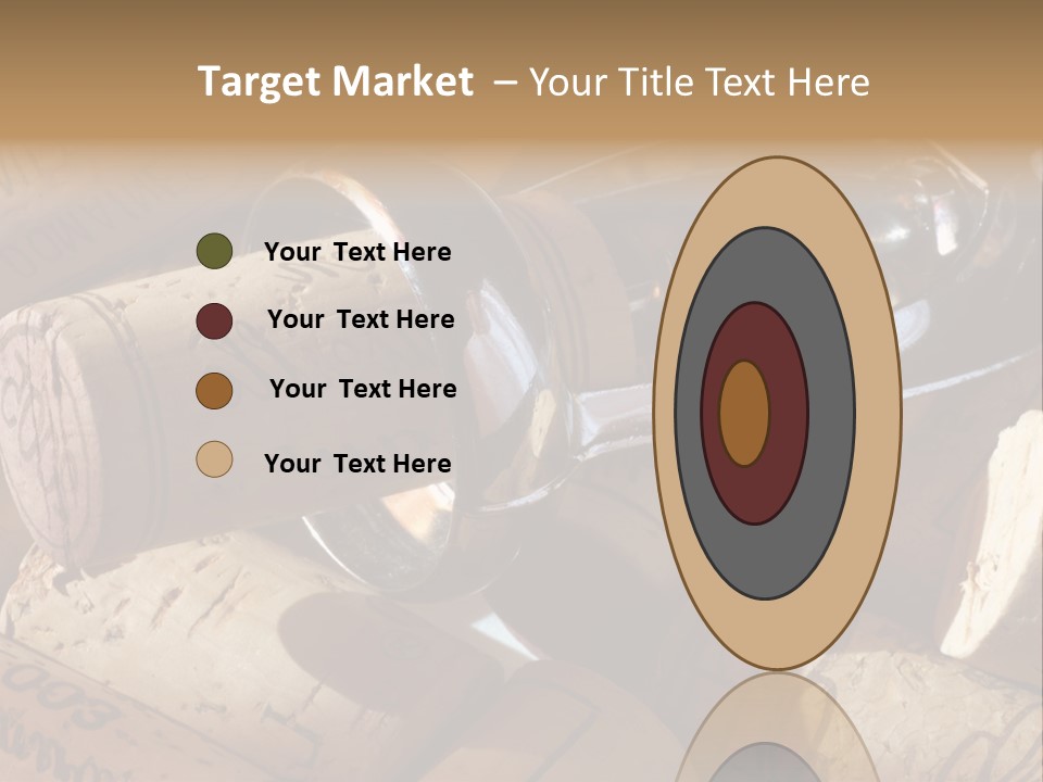 Bordeaux Vineyard Cork PowerPoint Template