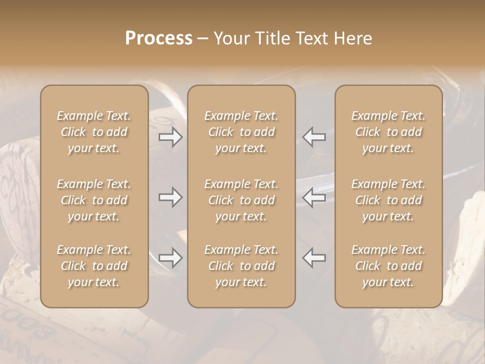 Bordeaux Vineyard Cork PowerPoint Template