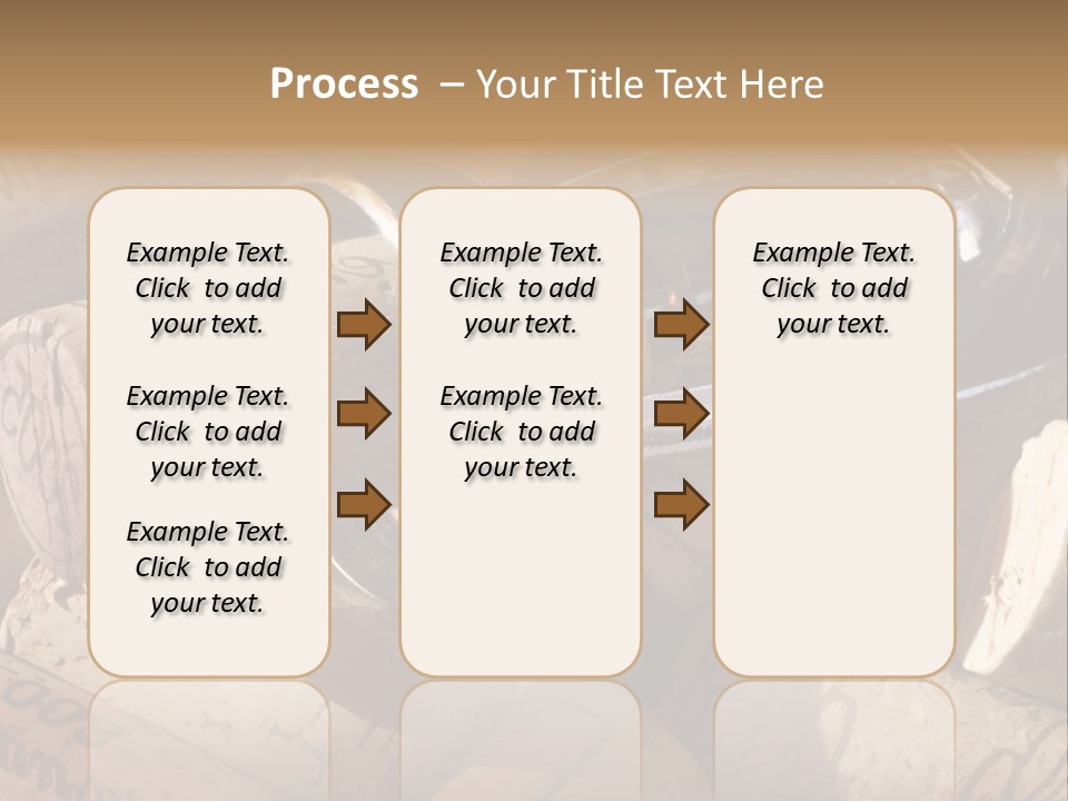 Bordeaux Vineyard Cork PowerPoint Template