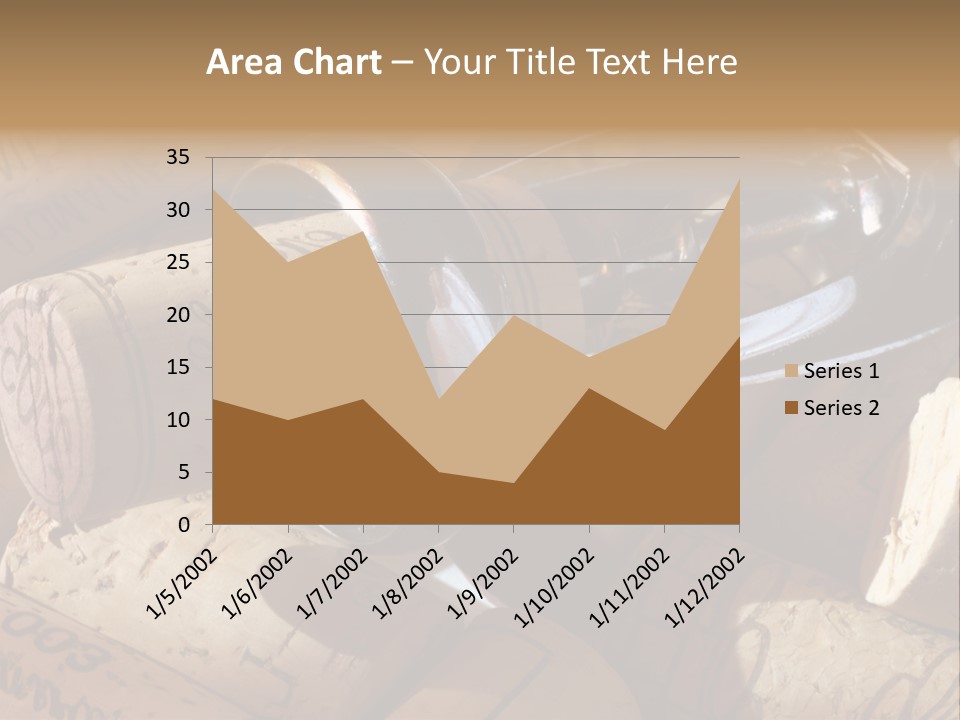 Bordeaux Vineyard Cork PowerPoint Template
