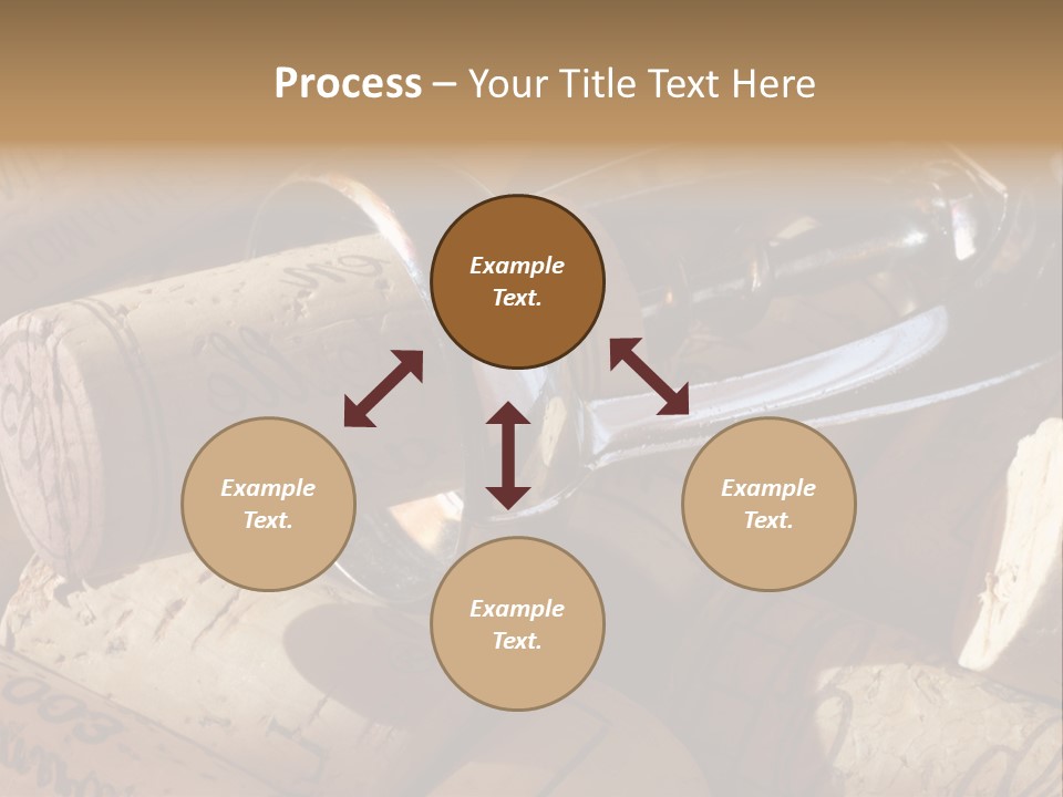 Bordeaux Vineyard Cork PowerPoint Template