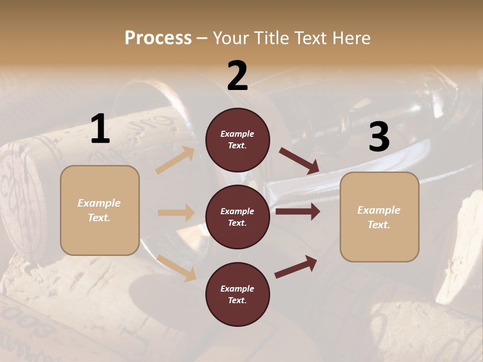 Bordeaux Vineyard Cork PowerPoint Template