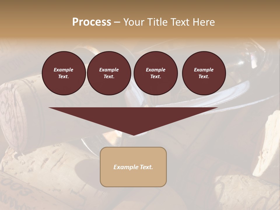 Bordeaux Vineyard Cork PowerPoint Template