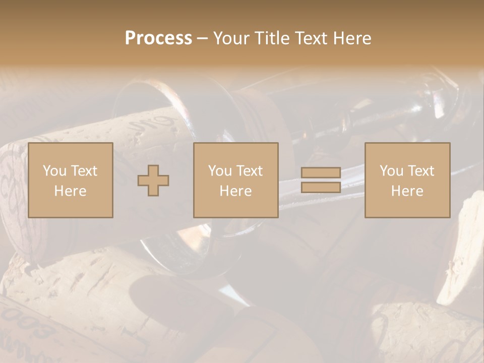 Bordeaux Vineyard Cork PowerPoint Template