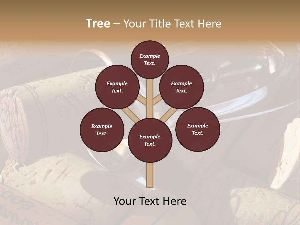 Bordeaux Vineyard Cork PowerPoint Template