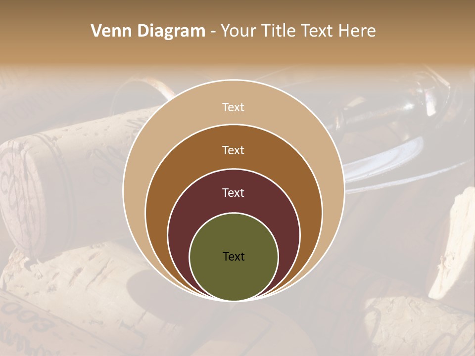 Bordeaux Vineyard Cork PowerPoint Template