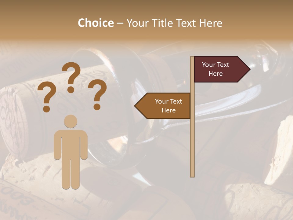 Bordeaux Vineyard Cork PowerPoint Template