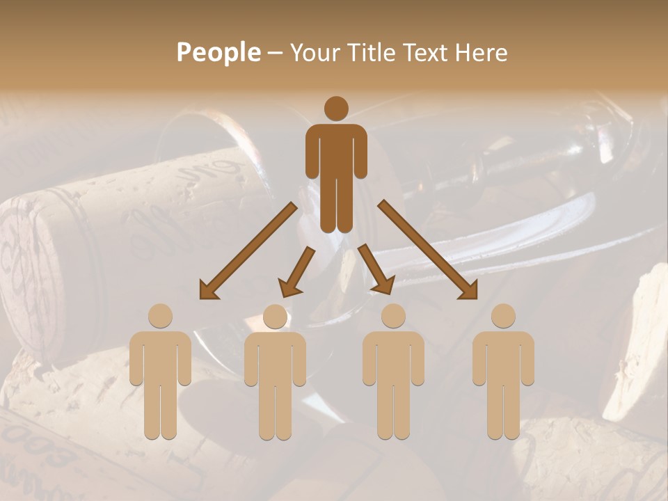 Bordeaux Vineyard Cork PowerPoint Template