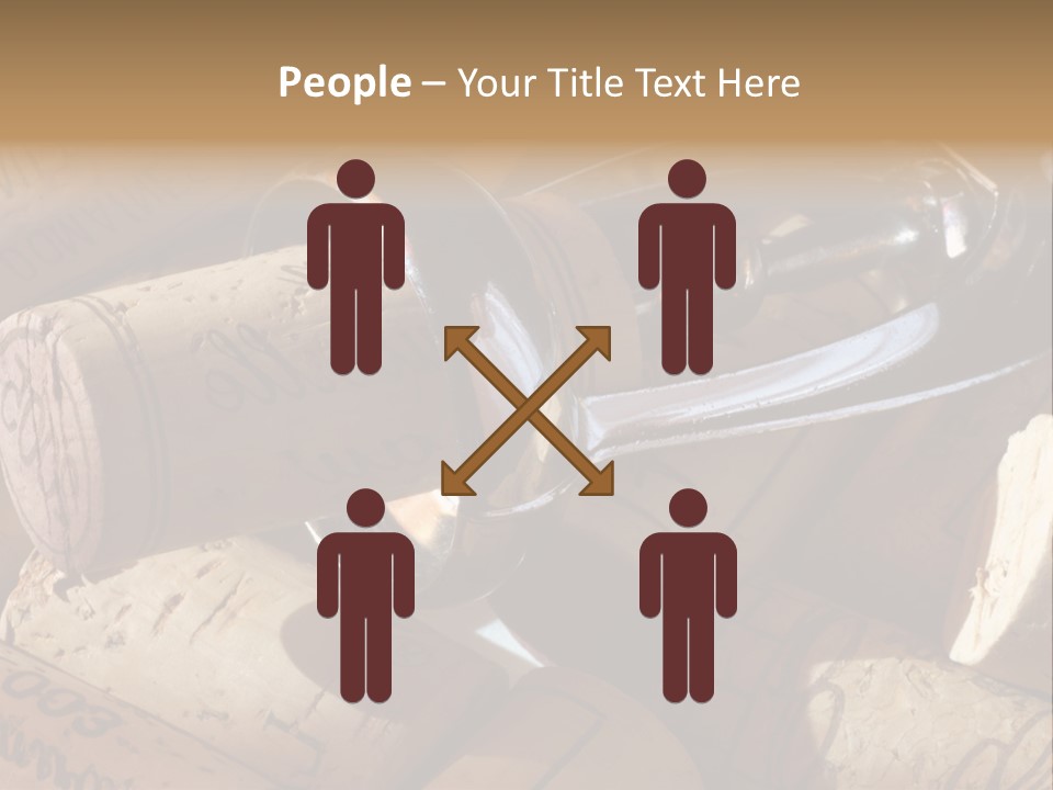 Bordeaux Vineyard Cork PowerPoint Template