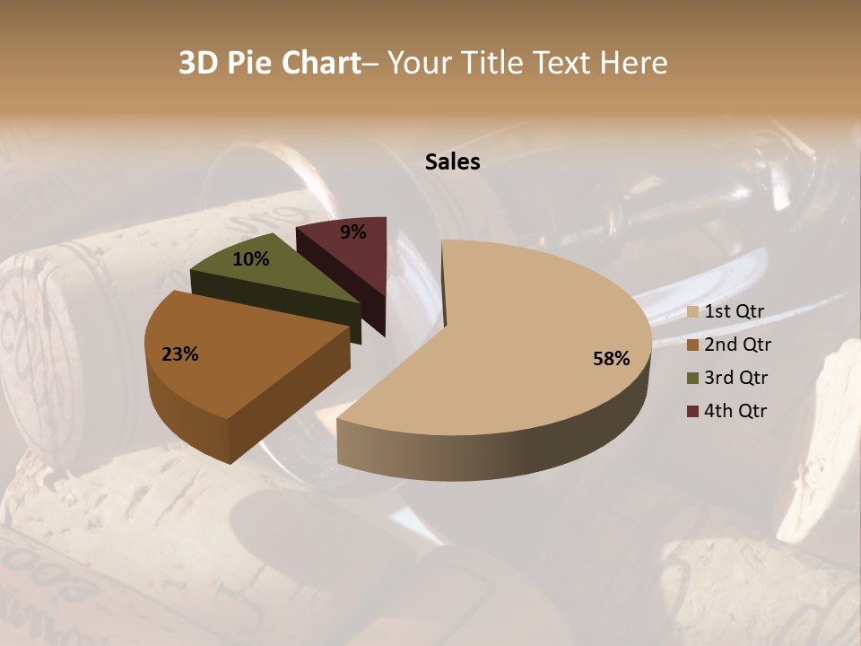 Bordeaux Vineyard Cork PowerPoint Template