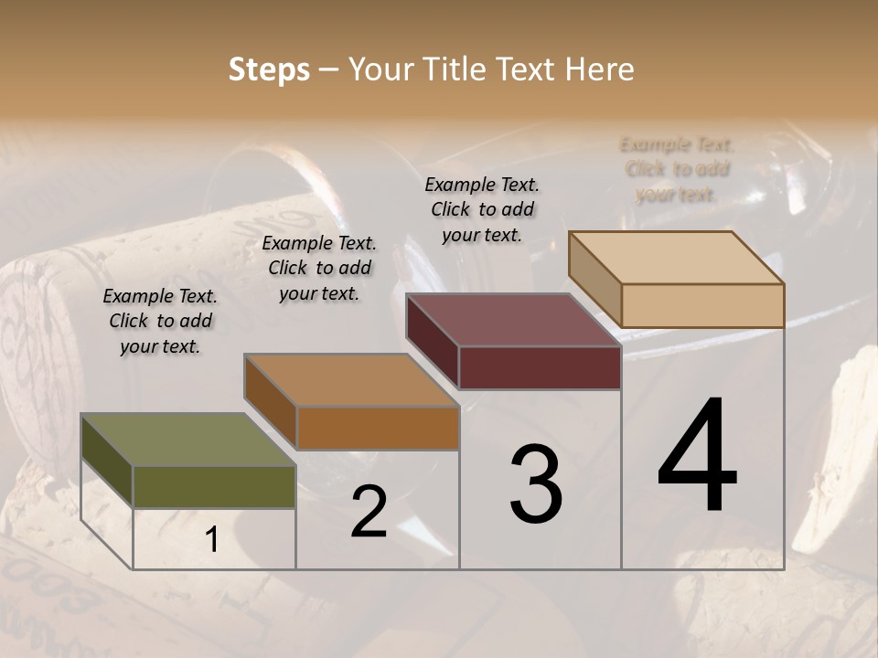 Bordeaux Vineyard Cork PowerPoint Template