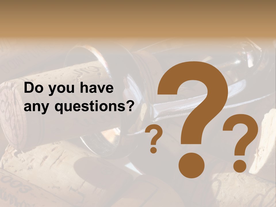 Bordeaux Vineyard Cork PowerPoint Template