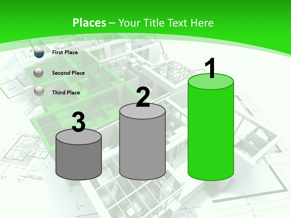 Dwelling Trade Pencil PowerPoint Template