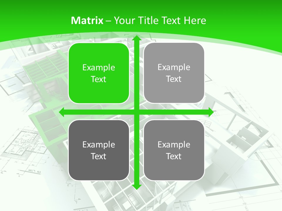 Dwelling Trade Pencil PowerPoint Template