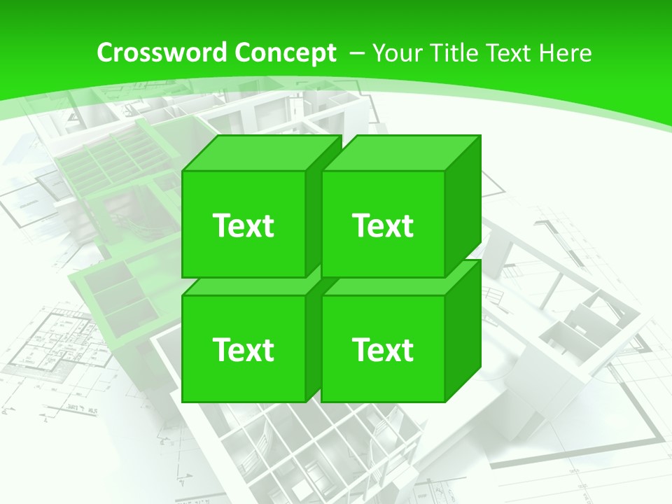 Dwelling Trade Pencil PowerPoint Template