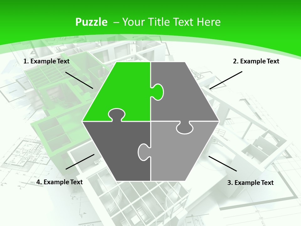 Dwelling Trade Pencil PowerPoint Template