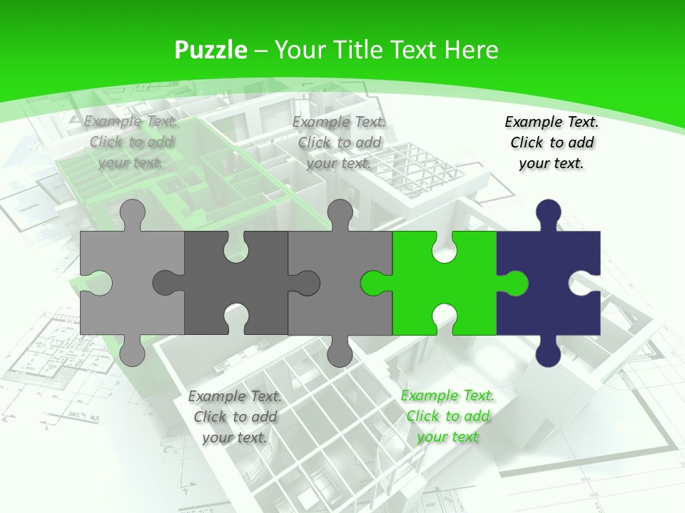 Dwelling Trade Pencil PowerPoint Template