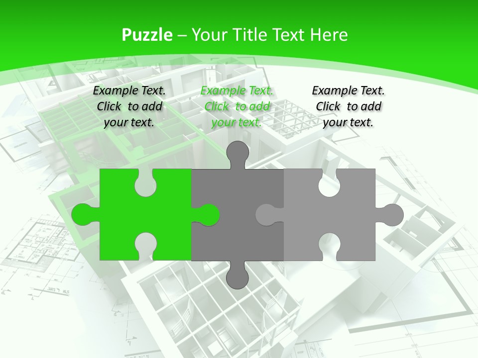 Dwelling Trade Pencil PowerPoint Template