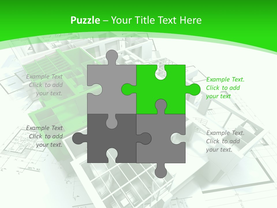 Dwelling Trade Pencil PowerPoint Template