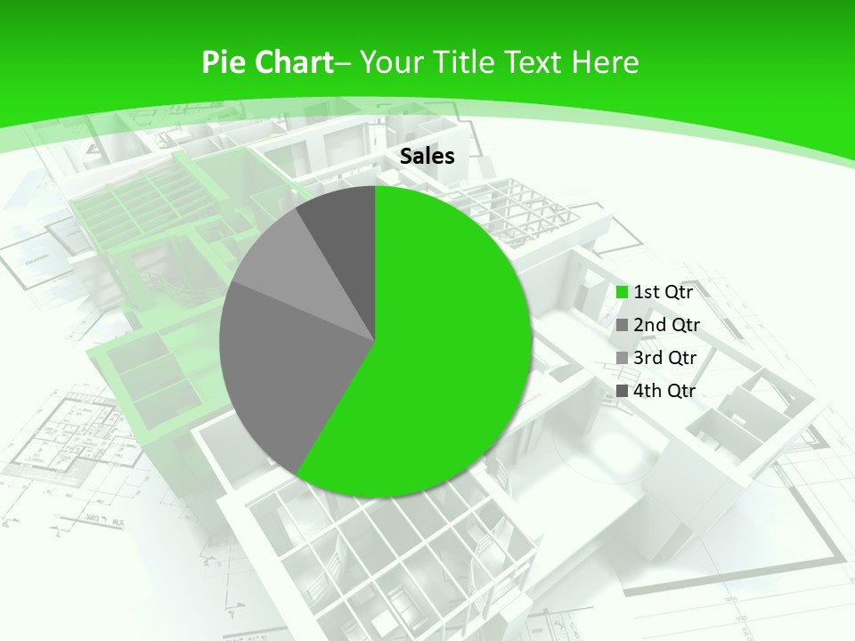 Dwelling Trade Pencil PowerPoint Template