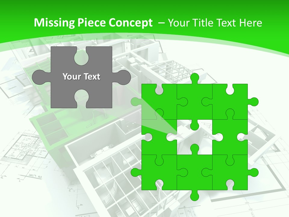 Dwelling Trade Pencil PowerPoint Template